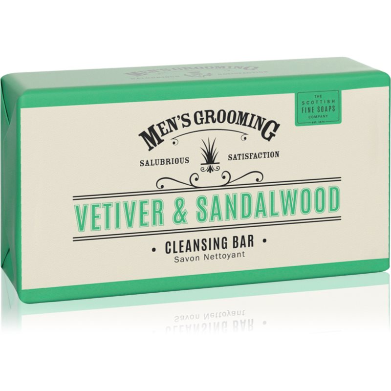 Scottish Fine Soaps Men’s Grooming Vetiver & Sandalwood reinigende baardzeep voor Mannen 220 g