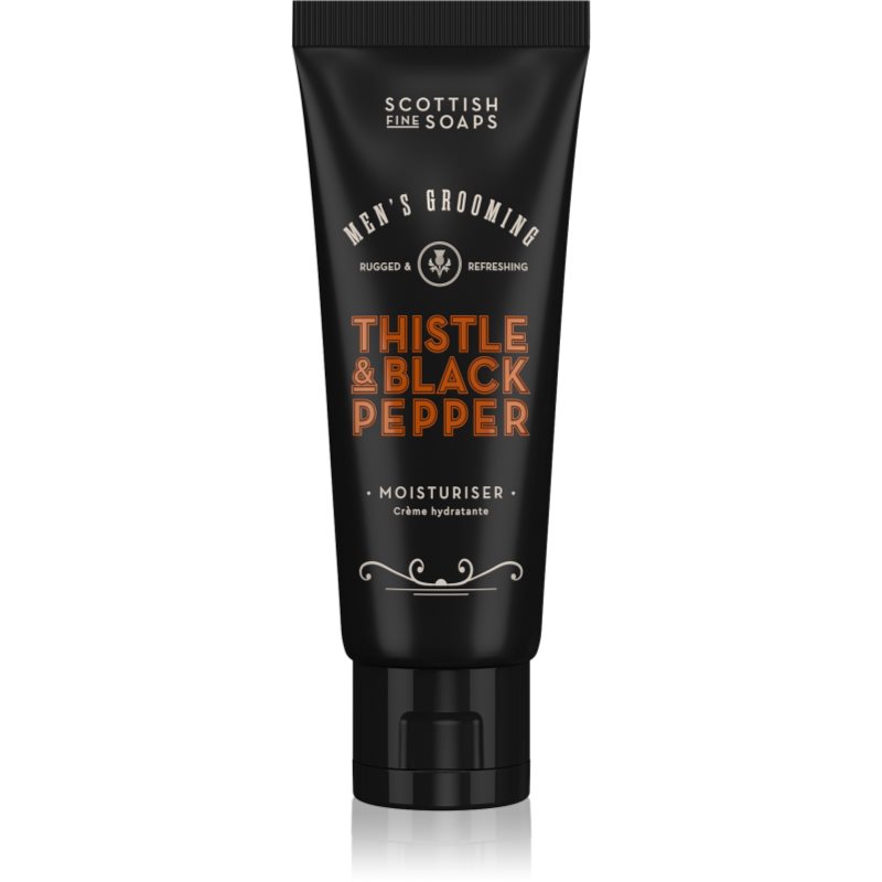 Scottish Fine Soaps Thistle & Black Pepper hydratačný krém na tvár pre mužov 75 ml