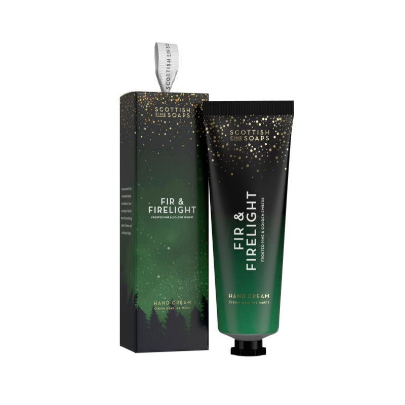 Scottish Fine Soaps Fir & Firelight hand cream in a box 75 ml