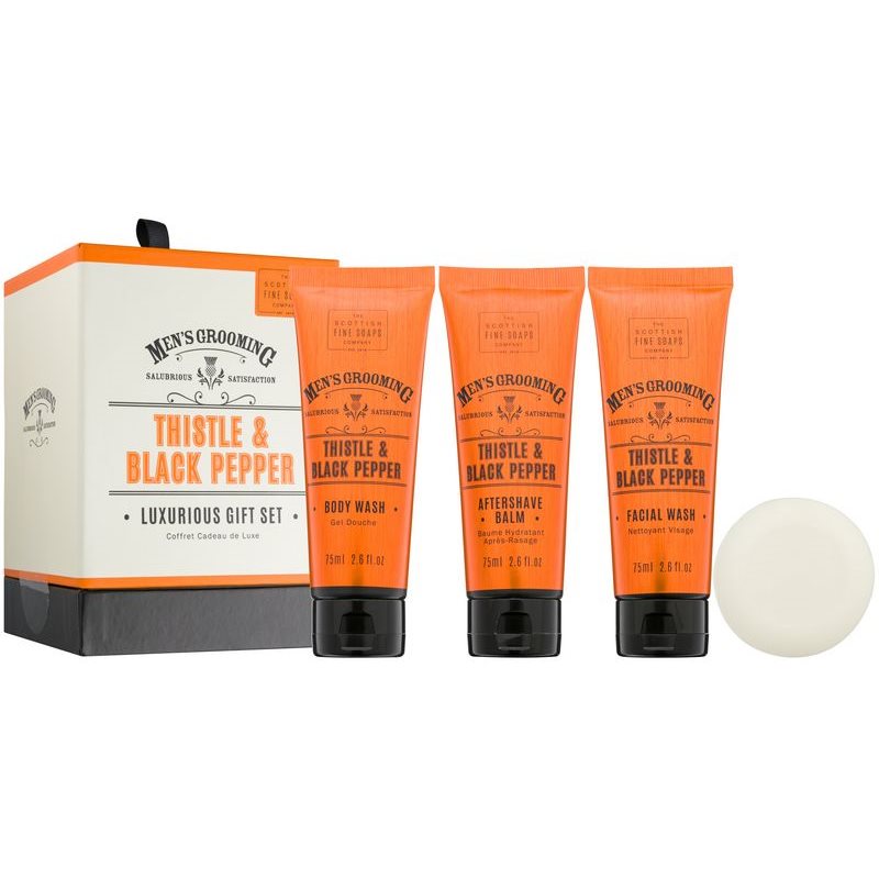 

Scottish Fine Soaps Men’s Grooming Thistle & Black Pepper набір (для обличчя та тіла) для чоловіків