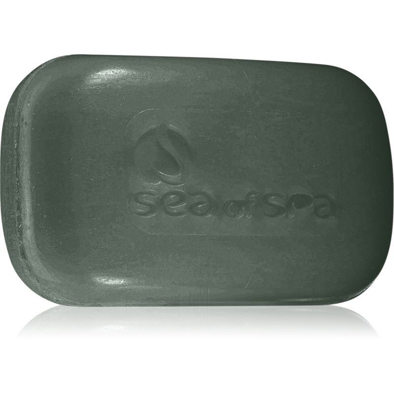 Sea of Spa Sea of Spa Essential Dead Sea Treatment Μπάρα σαπουνιού με μαύρη λάσπη 125 γρ