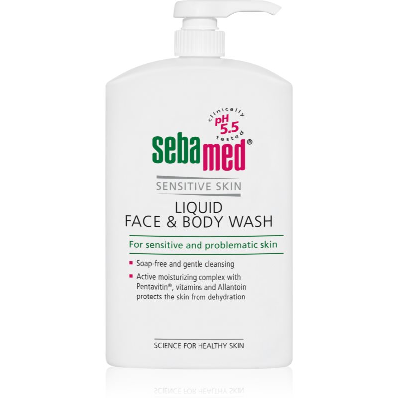 Sebamed Wash sanfte Wasch-Emulsion für Körper und Gesicht für empfindliche Oberhaut 1000 ml