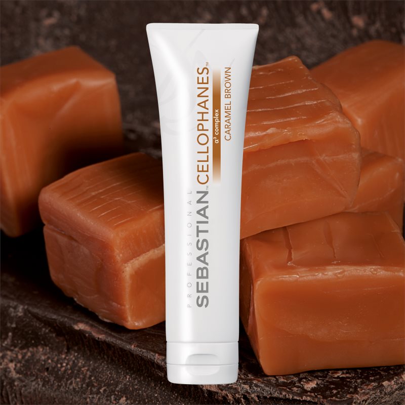 Sebastian Professional Cellophanes Shine Restorer Mask For Coloured Hair Caramel Brown 300 Ml