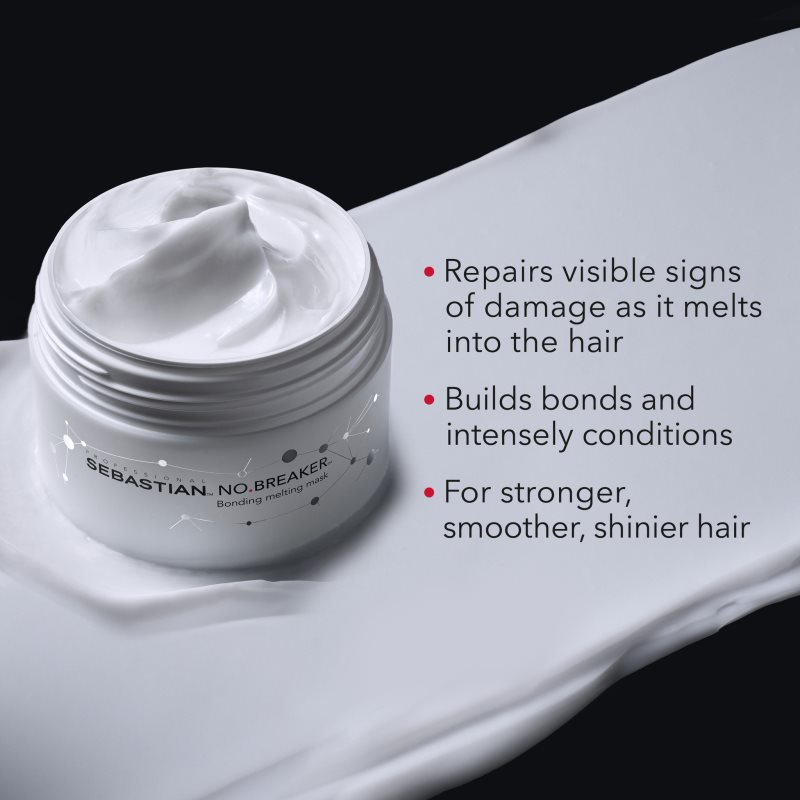 Sebastian Professional No.Breaker Bonding Melting Mask Masque Capillaire Intense Pour Cheveux Abîmés 150 Ml