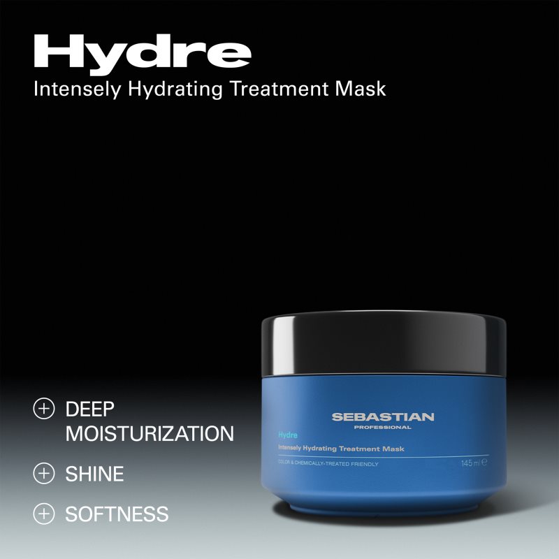 Sebastian Professional Hydre hydratační maska na vlasy pro suché, poškozené a chemicky ošetřené vlasy 30 ml (obrázek 5)