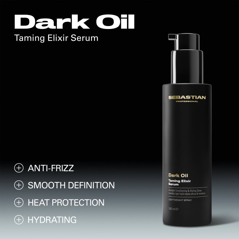 Sebastian Professional Dark Oil sérum pro lesk a hebkost vlasů 140 ml (obrázek 3)