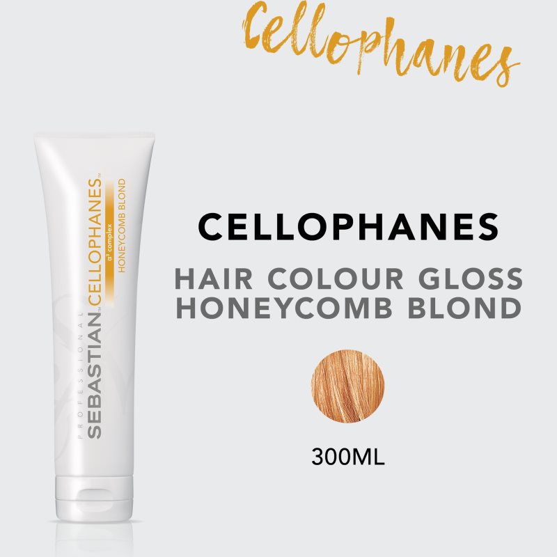 Sebastian Professional Cellophanes maska navracející lesk barveným vlasům odstín Honeycomb Blond 300 ml (obrázek 5)