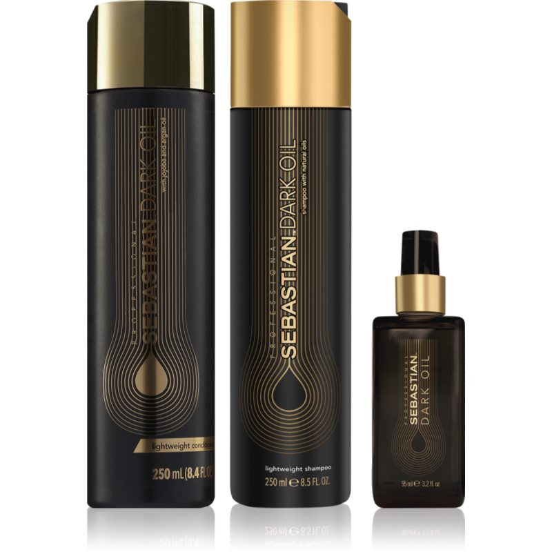 Sebastian Professional Dark Oil Set Ekonomiförpackning För återfuktning och lyster 3 st. female