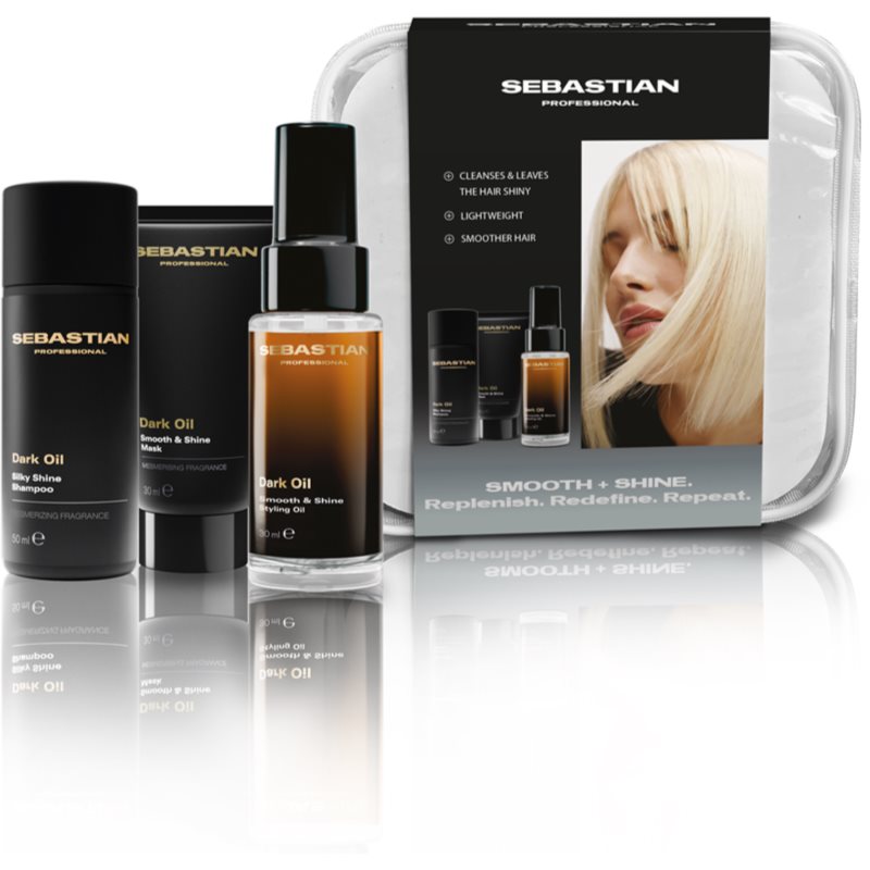 Sebastian Professional Dark Oil Set комплект за пътуване за блясък и мекота на косата