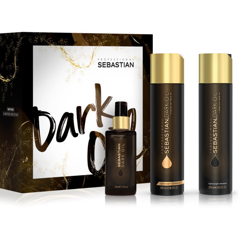Sebastian Professional Dark Oil dovanų rinkinys (plaukų blizgesiui ir švelnumui užtikrinti)