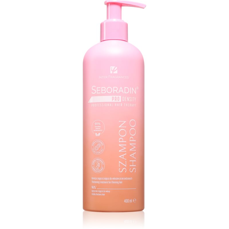 Seboradin PRO DENSITY Thickening Shampoo Shampoo für größere Haardichte für schütteres Haar 400 ml