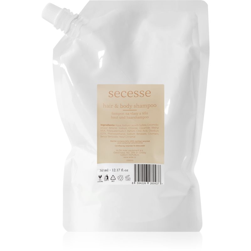 Secesse Hair and Body Shampoo šampon na vlasy a tělo 360 ml