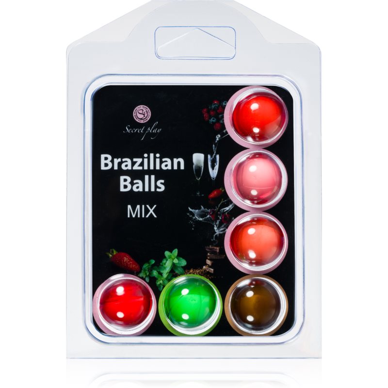 Secret Play Brazilian Mix 6 Balls Set Huile De Massage 24 G