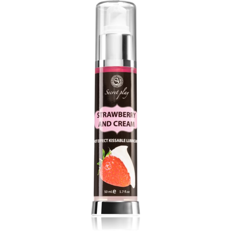 Secret Play Hot Effect Strawberry With Cream Gel Lubrifiant Strawberry With Cream 50 Ml