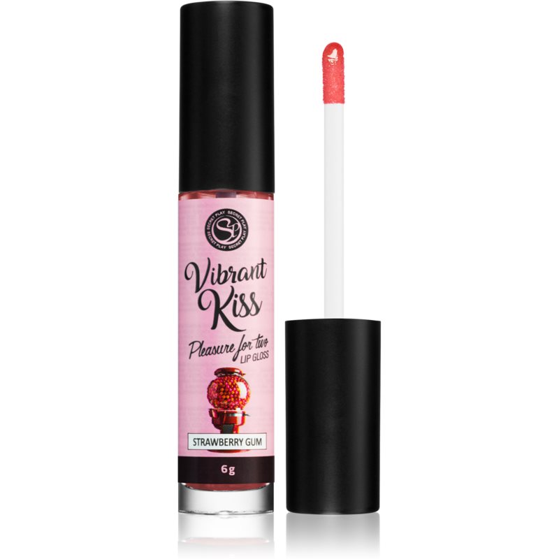 Secret play Vibrant Kiss Strawberry Gum lesk na pery s vibrujúcim efektom 7 ml