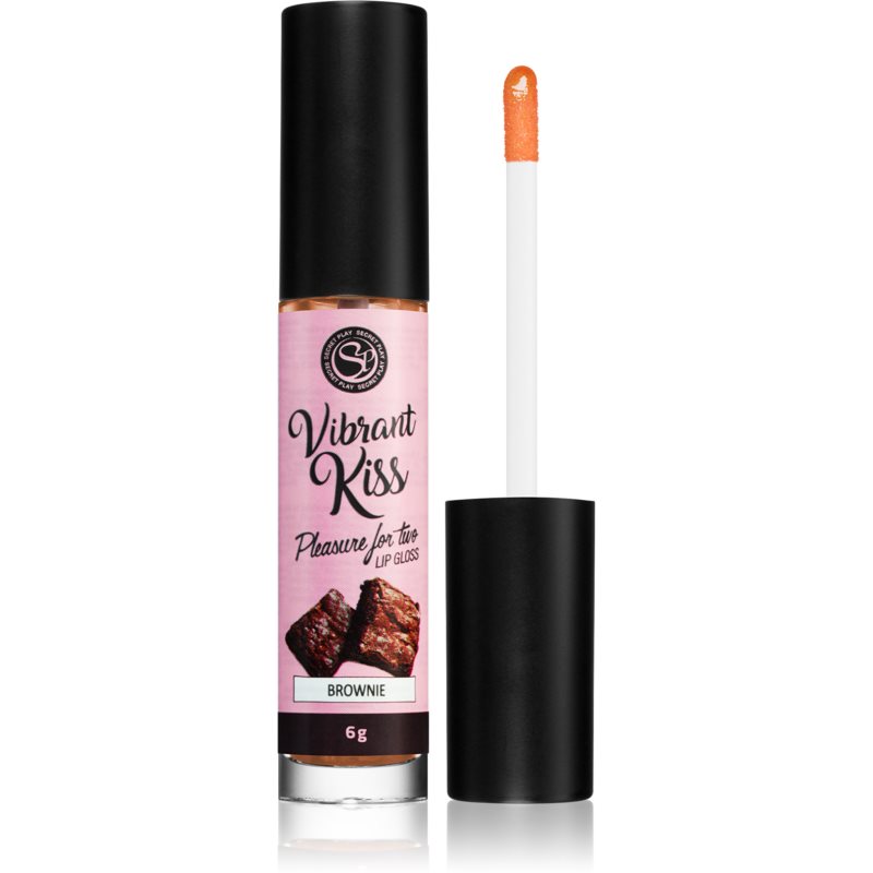 Secret play Vibrant Kiss Brownie lip gloss with a vibrating effect 7 ml
