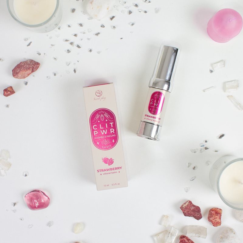 Secret play Clit PWR stimulační balzám na klitoris Strawberry 15 ml (obrázek 3)