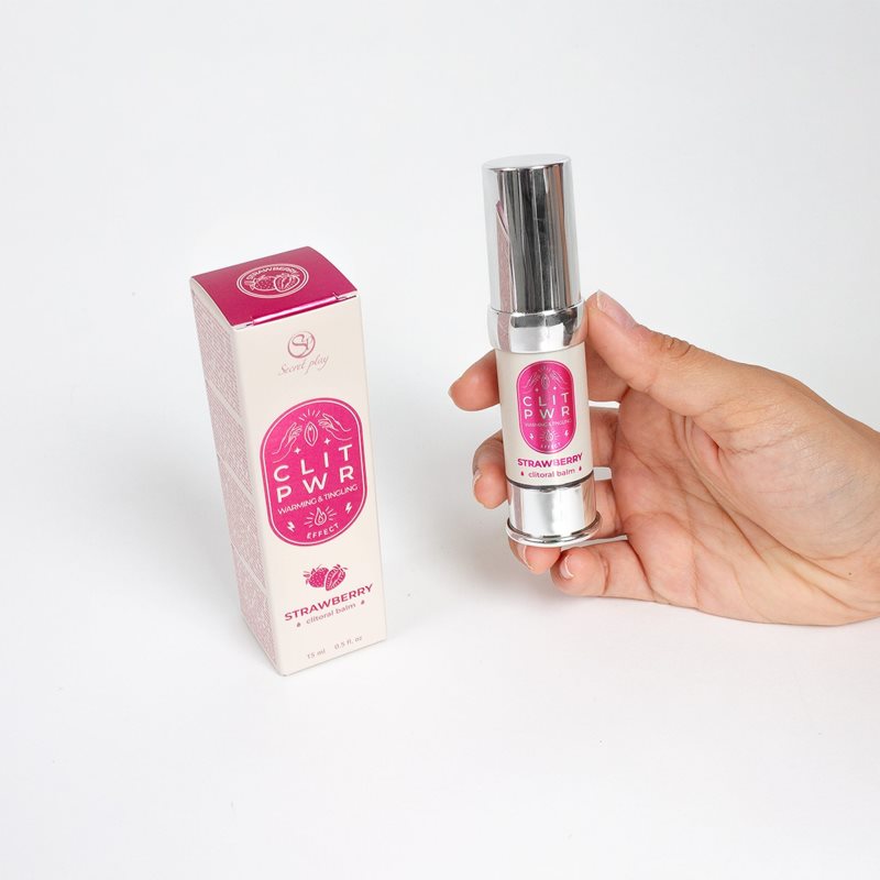 Secret play Clit PWR stimulační balzám na klitoris Strawberry 15 ml (obrázek 4)