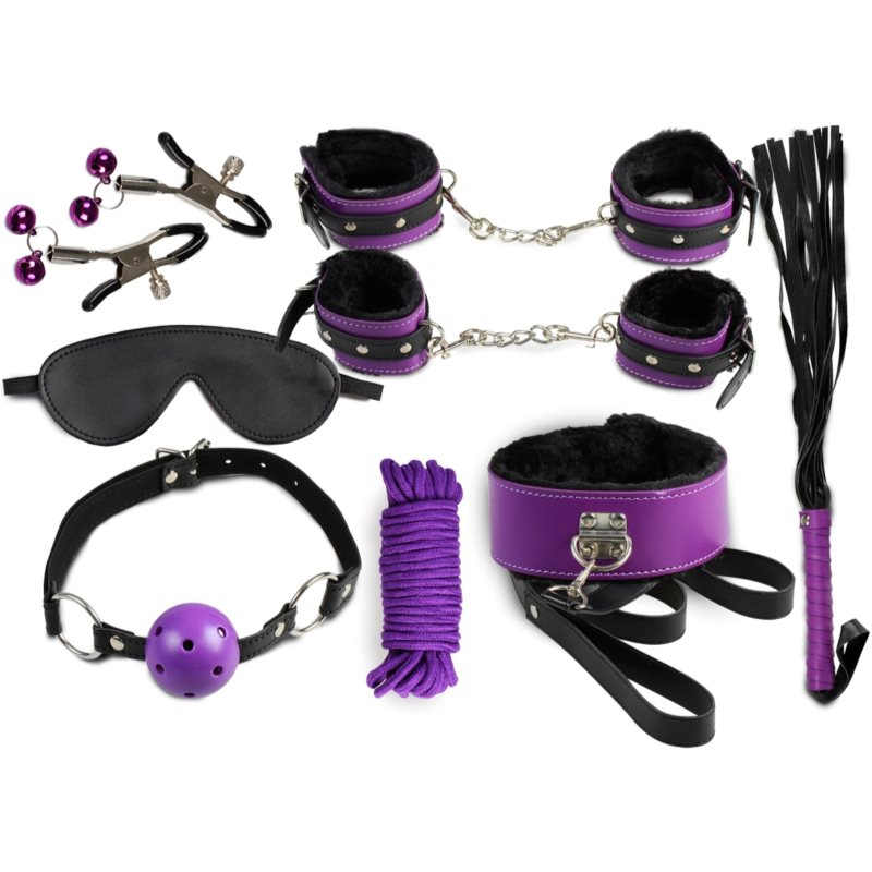 Secret Play Secret Bondage 8 Pieces Set БДСМ аксесуари Purple