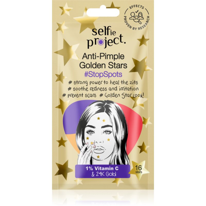 Selfie Project Anti-Pimple Golden Stars cerotti per pelli problematiche 16 pz