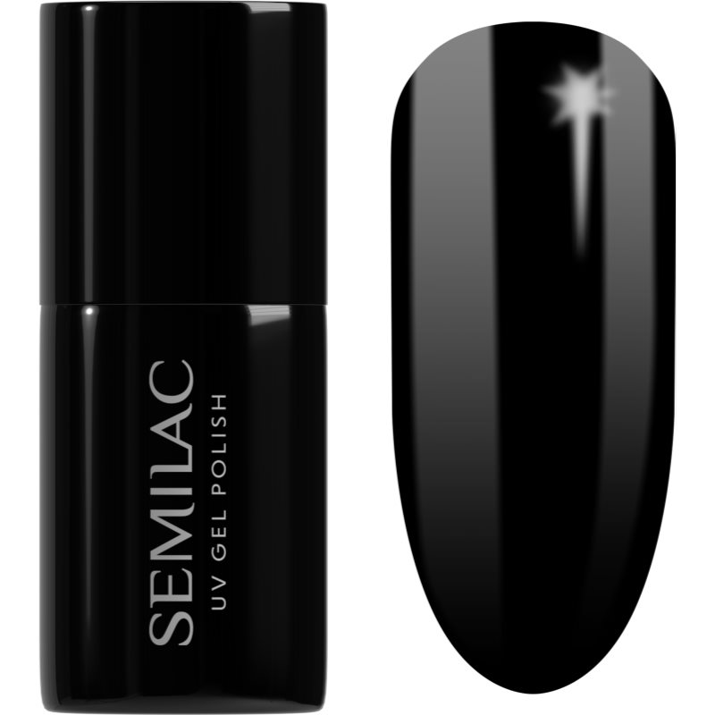 Semilac Semilac UV Hybrid Black & White τζελ βερνίκι νυχιών απόχρωση 031 Black Diamond 7 ml