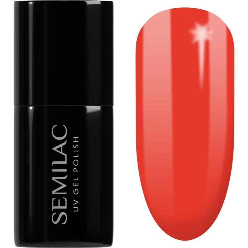 Semilac UV Hybrid Hottie гел лак за нокти цвят 039 Sexy Red 7 мл.