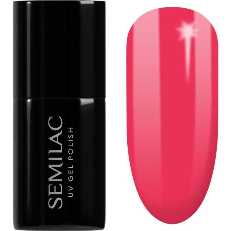 Semilac UV Hybrid Tropical Drinks gelový lak na nehty odstín 042 Neon Raspberry 7 ml