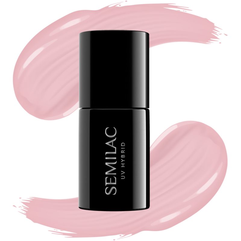 Semilac UV Hybrid Special Day гелевий лак для нігтів відтінок 047 Pink Peach Milk 7 мл