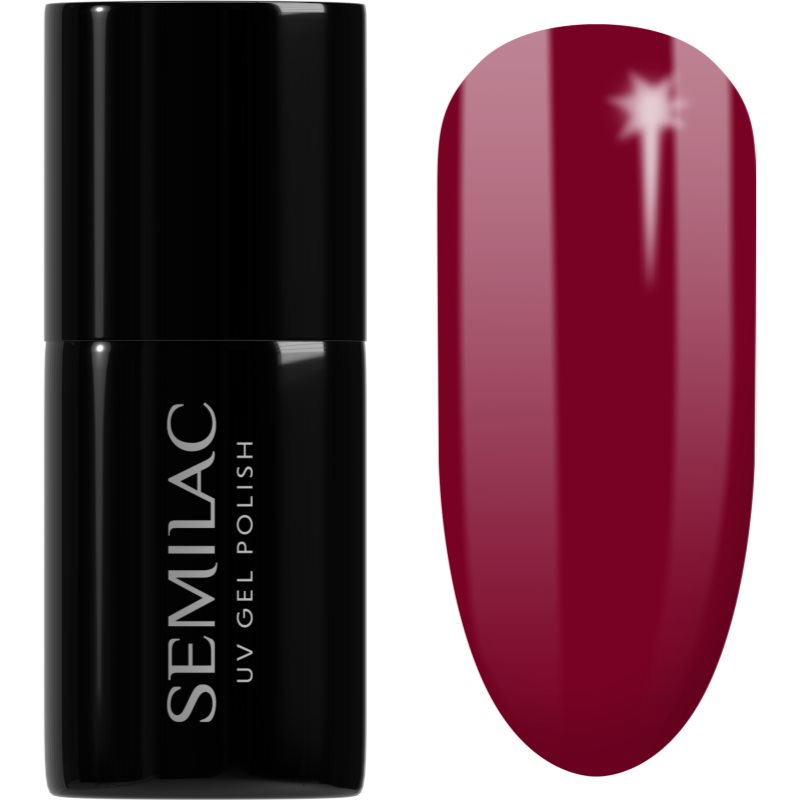 Semilac UV Hybrid Hottie Gel-Nagellack Farbton 071 Deep Red 7 ml