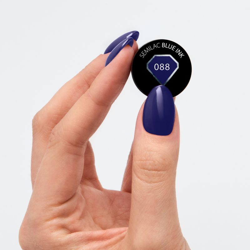 Semilac UV Hybrid Ocean Dream гелевий лак для нігтів відтінок 088 Blue Ink 7 мл