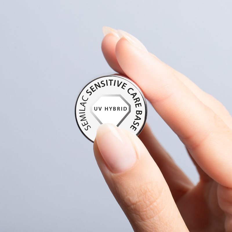 Semilac UV Hybrid Sensitive Care Base Base Coat Pour Ongles En Gel 7 Ml