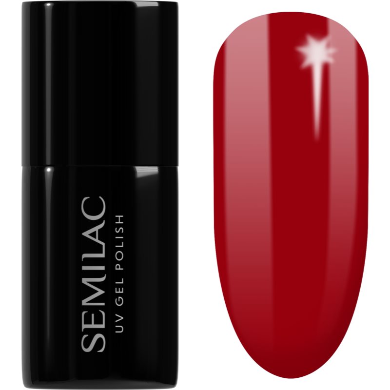 Semilac Semilac UV Hybrid Valentines τζελ βερνίκι νυχιών απόχρωση 345 Gorgeous Red 7 ml