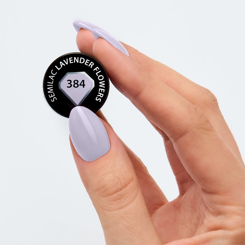 Semilac UV Hybrid Closer Again гелевий лак для нігтів відтінок 384 Lavender Flowers 7 мл
