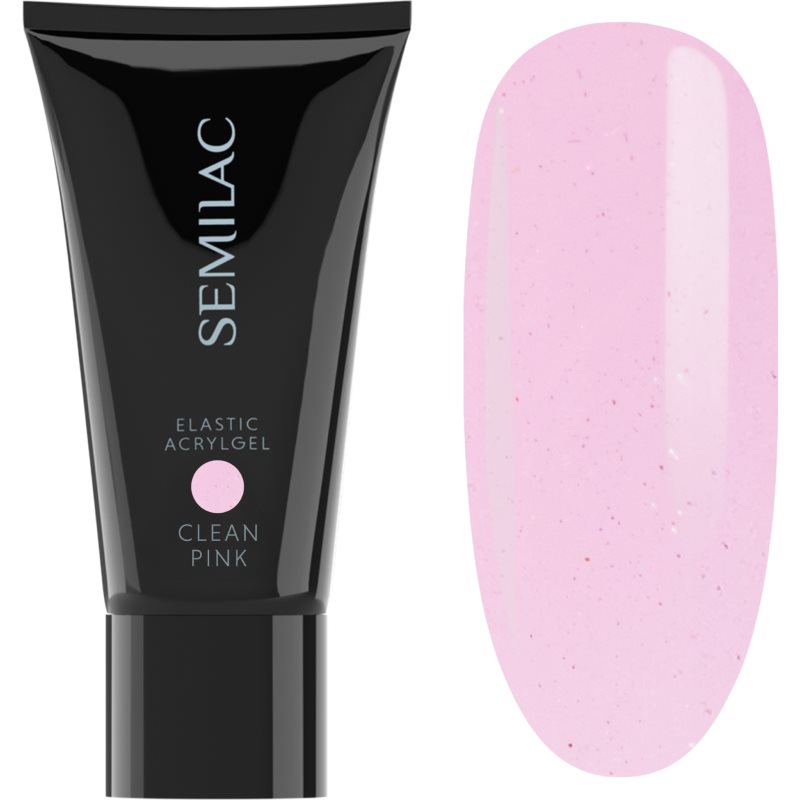 Semilac Elastic Acrylgel akrylátový gel na nehty odstín Clean Pink 30 g