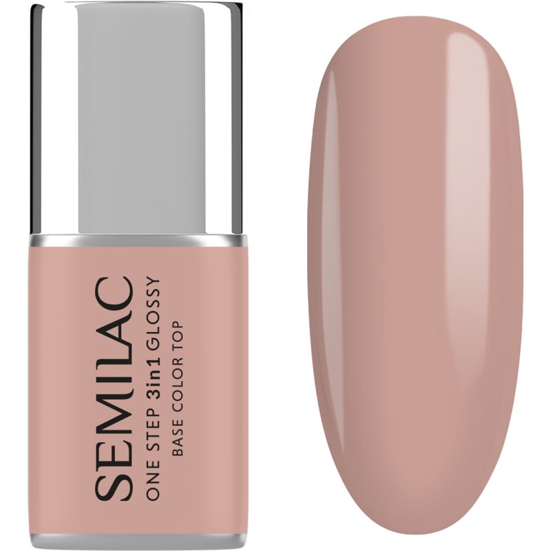 Semilac One Step 3in1 Glossy gélový lak na nechty odtieň 210 French Beige 7 ml