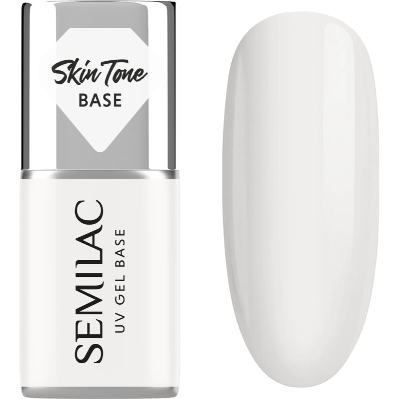 Semilac UV Gel Base Skin Tone Base podkladový lak pre gélové nechty odtieň Coconut Cream 7 ml