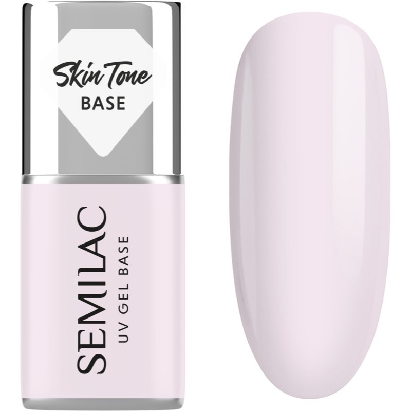 Semilac UV Gel Base Skin Tone Base podkladový lak pre gélové nechty odtieň Natural Pink 7 ml