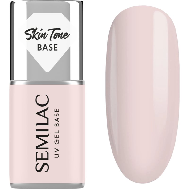 Semilac UV Gel Base Skin Tone Base podkladový lak pre gélové nechty odtieň Écru 7 ml