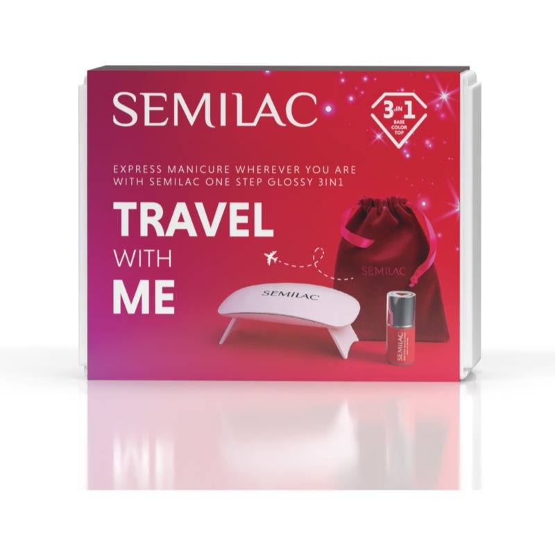 Semilac Set Travel With Me Reiseset für Nägel 1 St.