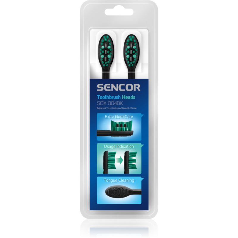 Sencor SOX 004BK náhradné hlavice na zubnú kefku 2 ks