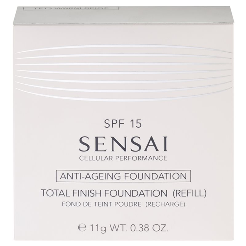 Sensai Cellular Performance Total Finish Foundation Anti-ageing Compact Powder Refill Shade TF13 Warm Beige SPF 15 11 G