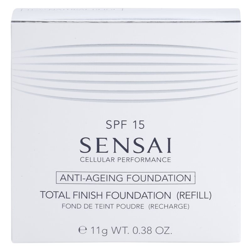 Sensai Cellular Performance Total Finish Foundation компактна пудра з ефектом антистаріння змінне наповнення відтінок TF 12 Soft Beige SPF 15 11 гр