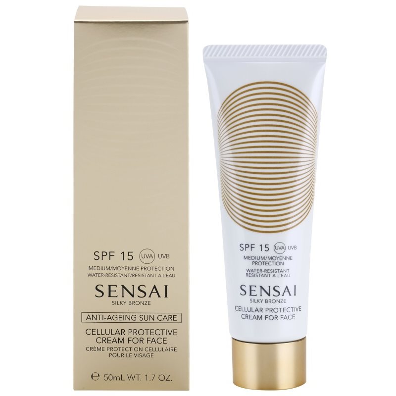 

Sensai Silky Bronze крем для обличчя для засмаги SPF 15