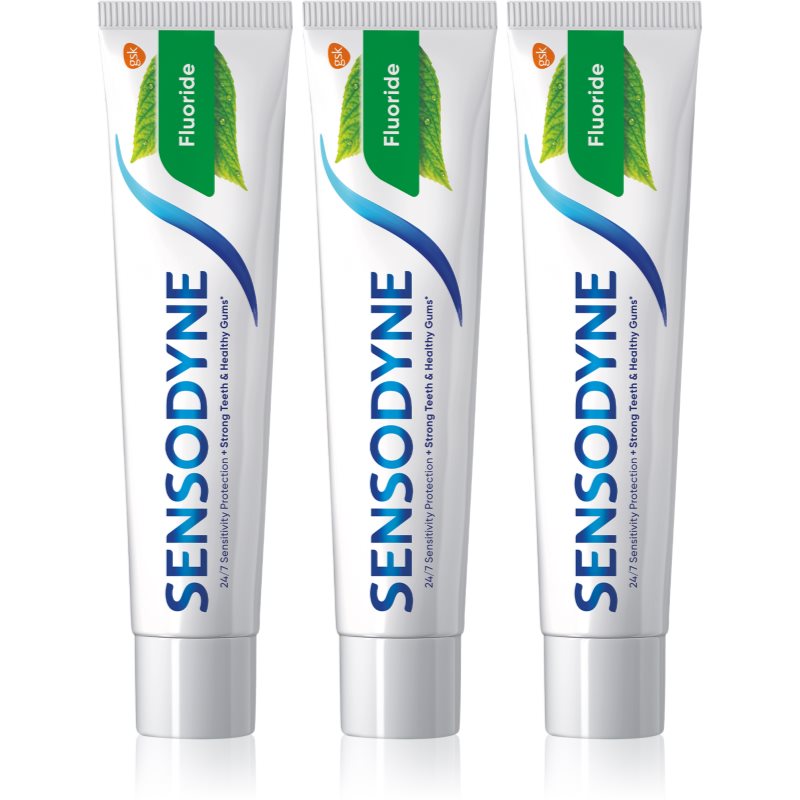 Sensodyne Fluoride зубна паста для чутливих зубів 3x75 мл