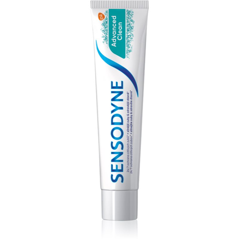Sensodyne Advanced Clean zobna pasta s fluoridom za popolno zaščito zob 75 ml