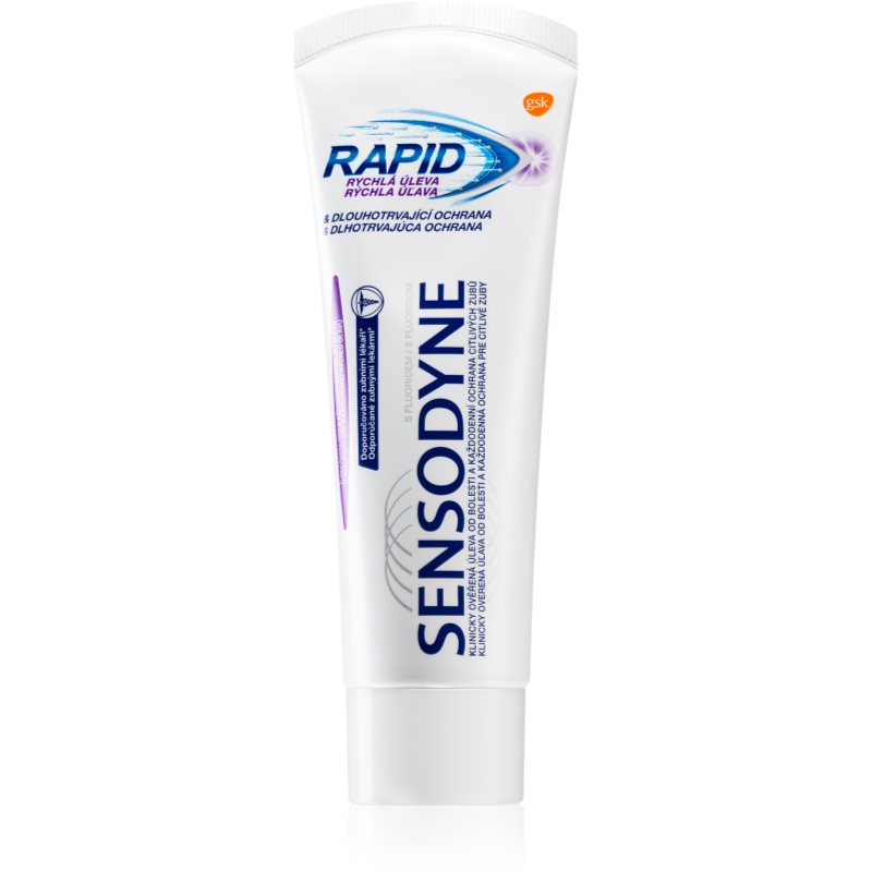 

Sensodyne Rapid зубна паста з фтором для чутливих зубів