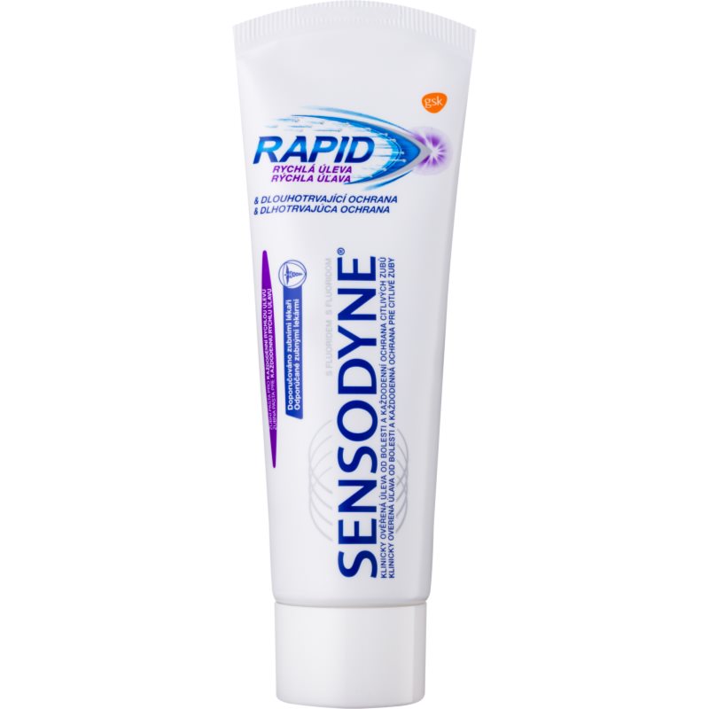

Sensodyne Rapid зубна паста з фтором для чутливих зубів