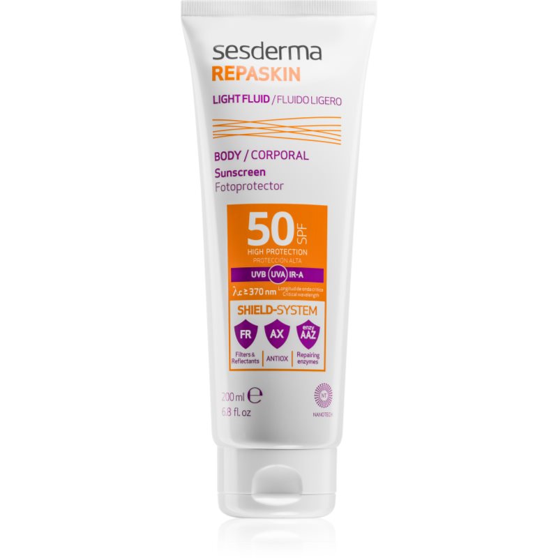 

Sesderma Repaskin 50 сонцезахисний гель-крем для тіла SPF 50