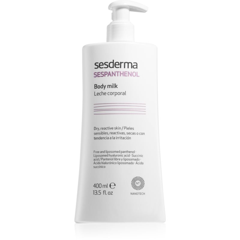 

Sesderma Sespanthenol Відновлююче молочко для тіла для сухої та подразненої шкіри