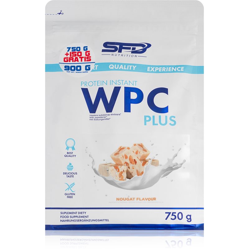 SFD Nutrition WPC Protein Plus srvátkový proteín príchuť Nougat 900 g